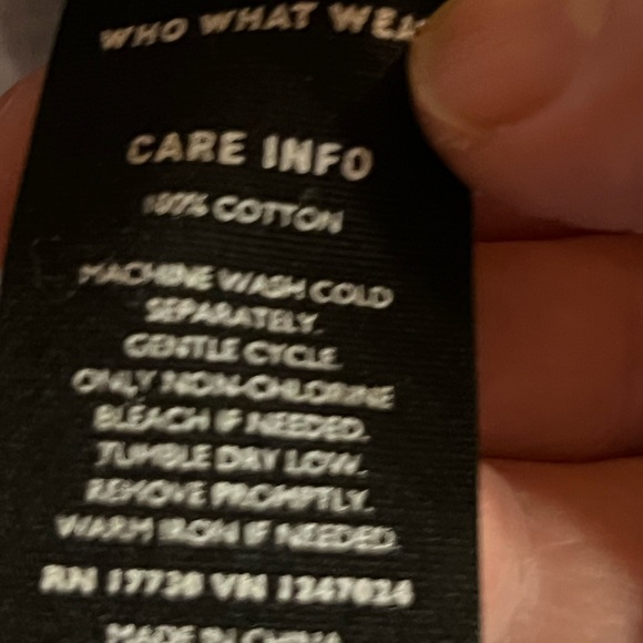 Who What Wear Chambray Ruffle Tank EUC Women’s XL - Picture 6 of 7